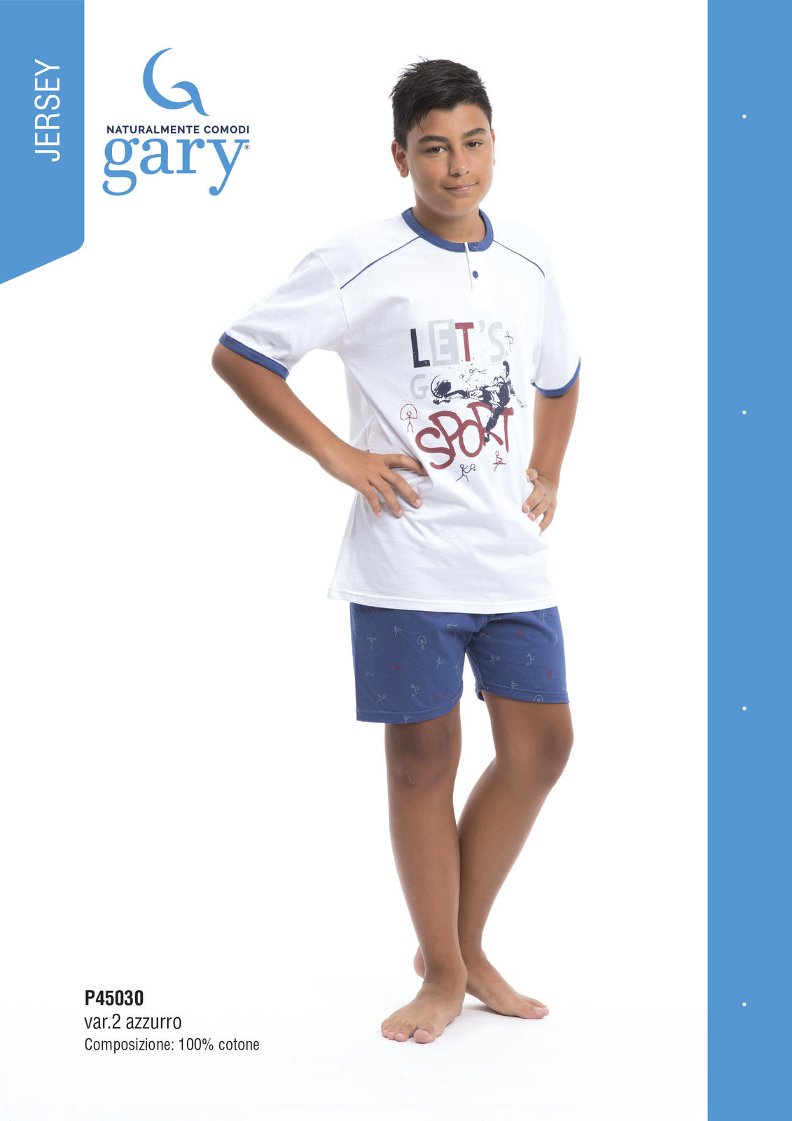 BOY'S PAJAMA M/M P45030 Tellini S.r.l. Wholesale Clothing